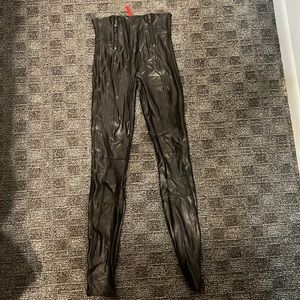 Black Pleather spanx